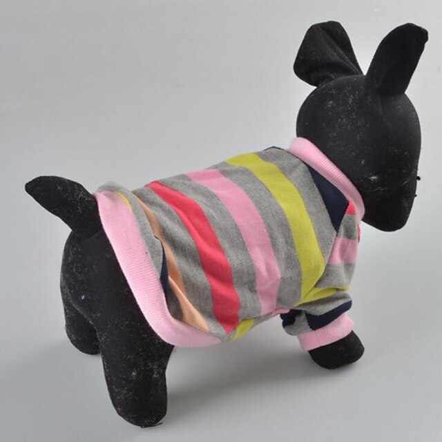  Dog Coat Stripes Fashion Dog Clothes Costume Terylene XS S M L