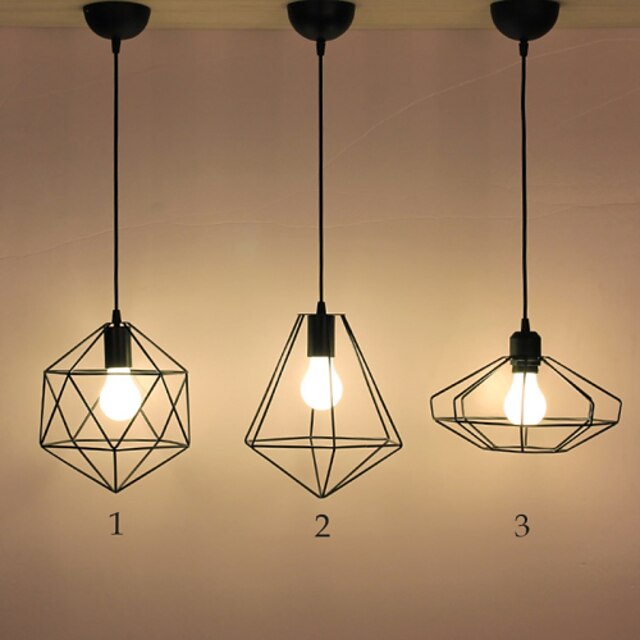  Max 60W Country Designers Metal Pendant Lights Living Room / Bedroom / Dining Room / Kitchen / Study Room/Office