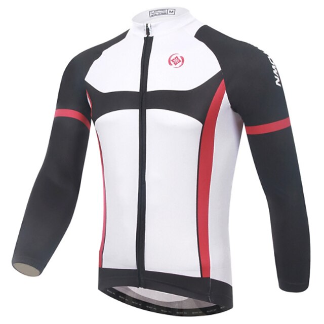  XINTOWN Hombre Manga Larga Maillot de Ciclismo Británico Bicicleta Camiseta / Maillot Trajes de Yoga Transpirable Secado rápido Resistente a los UV Invierno Deportes Elastán Moda Ropa / Elástico