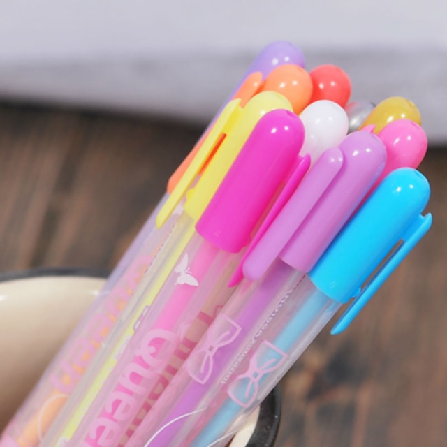  Markører & Highlightere Pen Akvarel Kuglepenne Pen,Plastik Tønde Tilfældige farver Blæk Farver For Skoleartikler Kontorartikler Pakke med