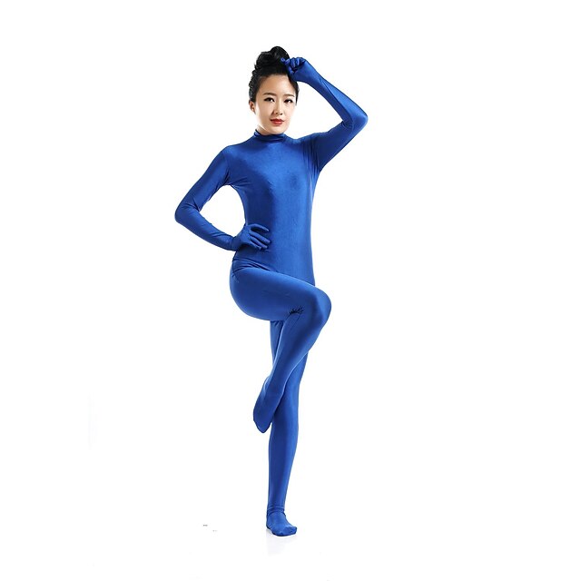  Zentai Suits Catsuit Skin Suit Ninja Adults' Spandex Lycra Cosplay Costumes Sex Men's Women's Solid Colored Halloween / Leotard / Onesie / Leotard / Onesie / High Elasticity