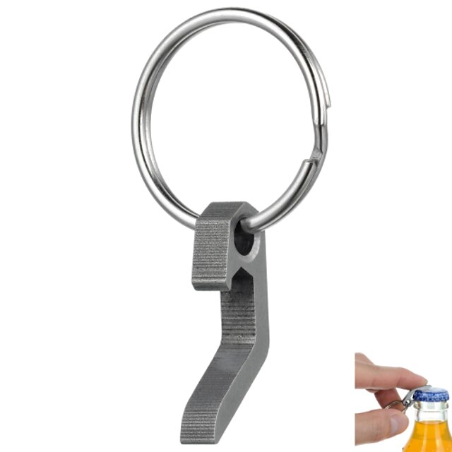  Flaschenöffner Multitools Kompakte Größe Multi-Funktions- Praktisch Langlebig Edelstahl Wandern Camping Draußen Drinnen Reise FURA Grau 1 pcs