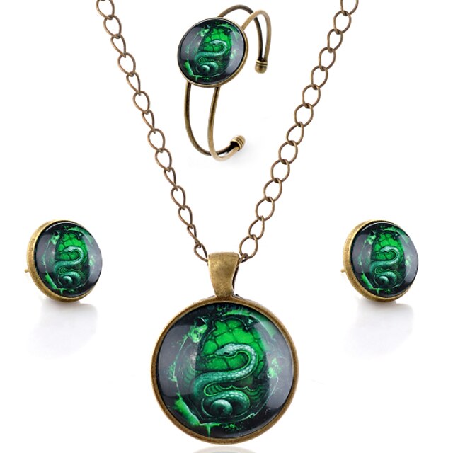  Per uomo Per donna Parure di gioielli Orecchini Collane Bracciale - Stile semplice Serpente Marrone Set di gioielli Per Feste Quotidiano