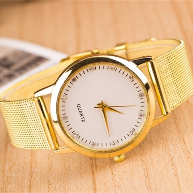  L.WEST Ladies‘ Diamonds Mesh Belt Quartz Watch Cool Watches Unique Watches