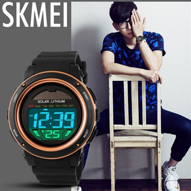  SKMEI® Men's Digital Silicone Band 30m Water-resisstant Multi-Functional Dual Time Zones Sports Watch Cool Watch Unique Watch