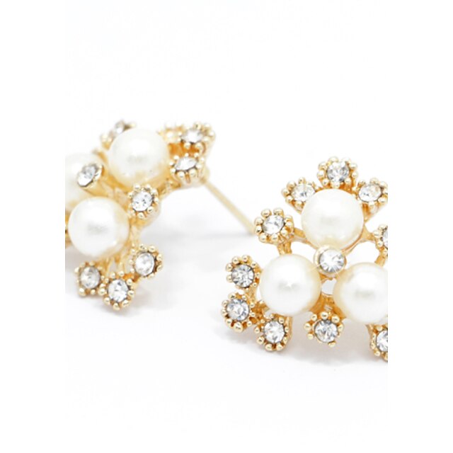  Damen Ohrring Künstliche Perle Kristall / Künstliche Perle Stud Earrings