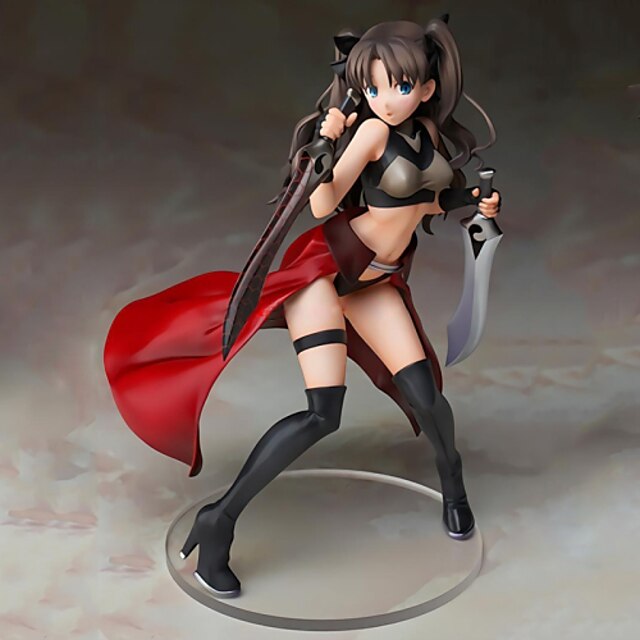  נתוני פעילות אנימה קיבל השראה מ Fate / stay night Rin Tohsaka PVC 20 cm CM צעצועי דגם בובת צעצוע / דְמוּת / דְמוּת