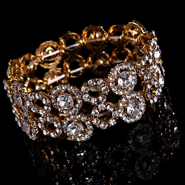  Helder Ketting Ronde Armbanden Legering Armband sieraden Goud Voor Bruiloft Feest Speciale gelegenheden  Verjaardag Verloving