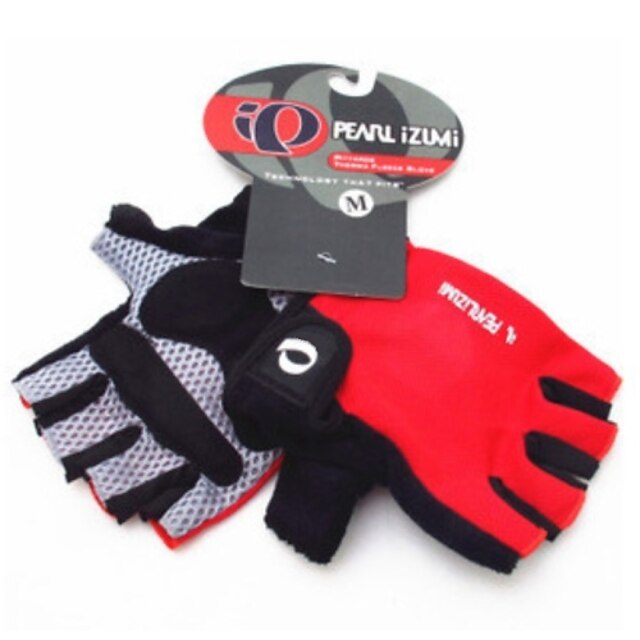  IZUMI® Bike Gloves / Cycling Gloves Sports Fingerless Gloves Breathable 3D Pad Moisture Permeability Red Blue Spandex Cotton Fibre Rubber Cycling / Bike Men's Women's