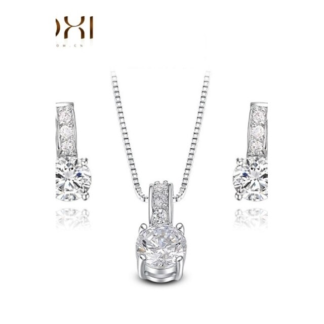  Women's Jewelry Set Alloy Party Work Fashion Party Special Occasion Anniversary Birthday Gift Earrings Necklaces Costume Jewelry