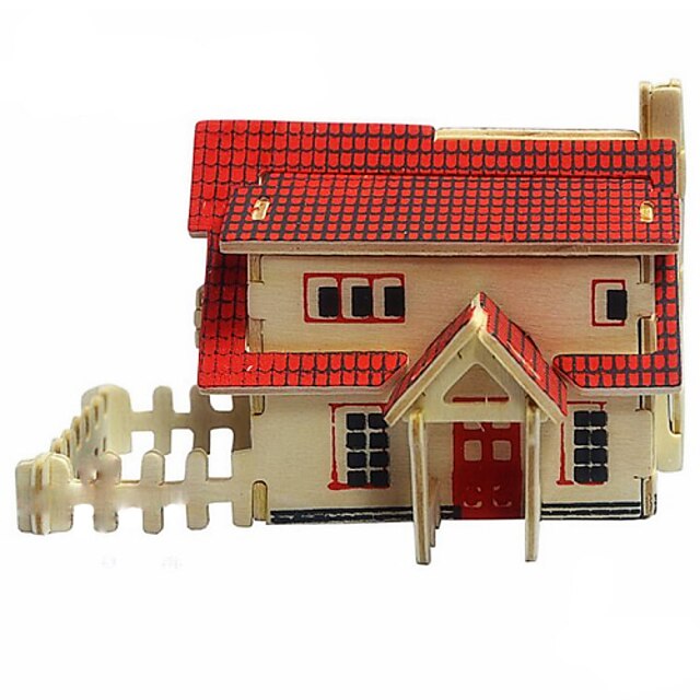  3D építőjátékok Fából készült építőjátékok Ház DIY Fa Játékok Ajándék