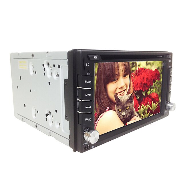  6.2Inch Universal 2 Din In-Dash Car DVD Player withGPS,BT,RDS,DVB-T,Touch Screen RL-257WGDR02