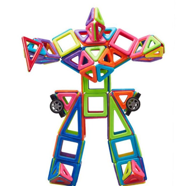  Blocos Magnéticos Azulejos magnéticos Blocos de Construir Diversão Plástico Clássico Peças Crianças Brinquedos Dom