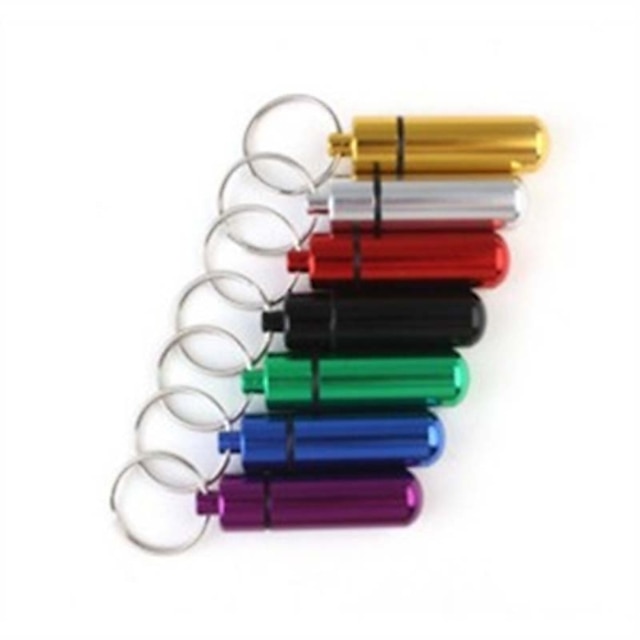  Pill Case Emergency Multi Function Metal Outdoor Travel 1 pcs