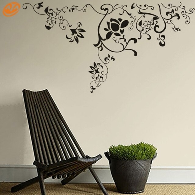  AYA™ DIY Wall Stickers Wall Decals, Florals Pattern PVC Wall Stickers