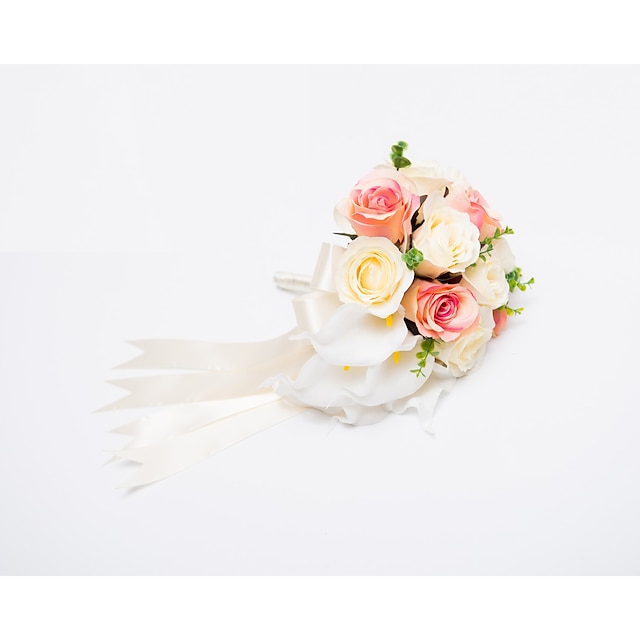  Hochzeitsblumen Sträuße Hochzeit Party / Abend Satin 30 cm ca.