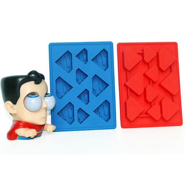  Superman Popsicle Ice Mold For Ice CreamIce Cube Tray Ice Cream Tools(Random Color)