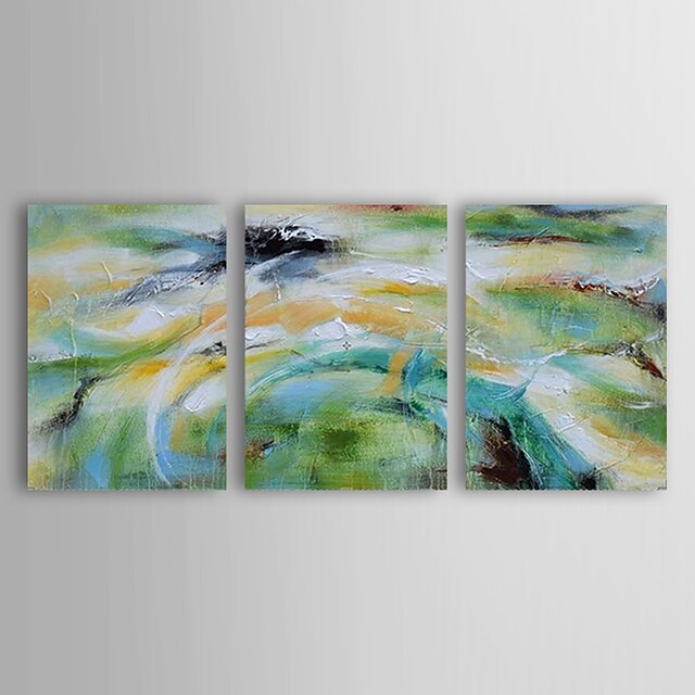  Hang-Malowane obraz olejny Ręcznie malowane - Krajobraz Nowoczesny Brezentowy Trzy panele