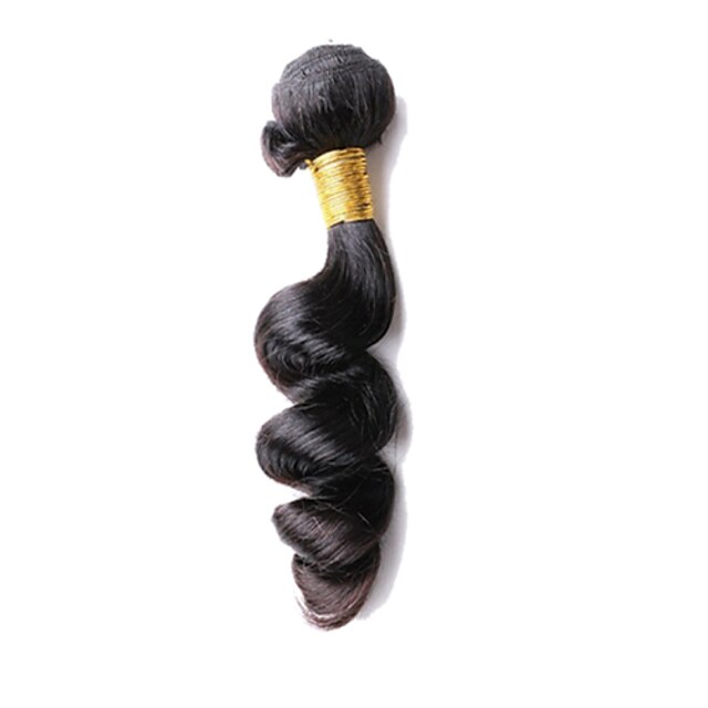  50g/pcs 8-26inch Brazilian Virgin Hair Natural Black Loose Wave Hair Unprocessed Braizlian Human Hair Weave