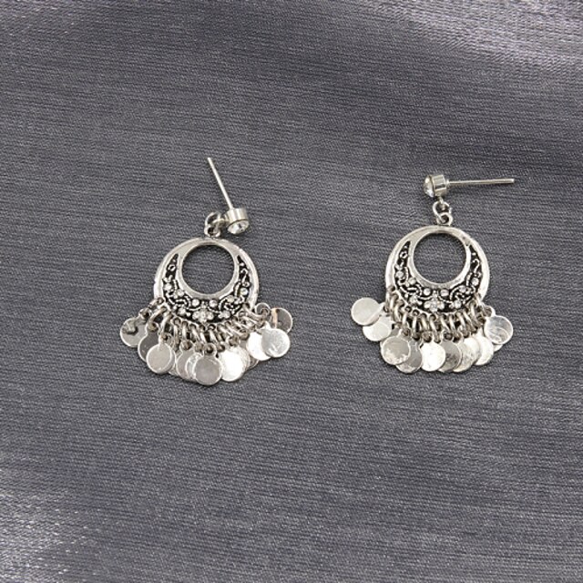  Women's Drop Earrings Luxury Rhinestone Imitation Diamond Earrings Jewelry Silver For Wedding Party Daily Casual Sports