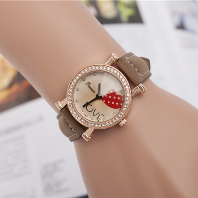  L.WEST Ladies‘ Heart-shaped Diamonds Quartz Watch Cool Watches Unique Watches
