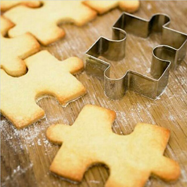  Jigsaw Puzzles Cookie Cutter Cake Mold Stainless Steel