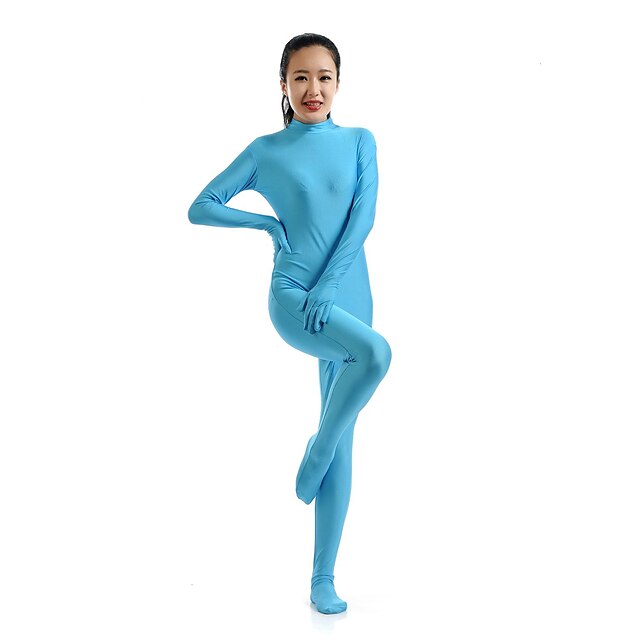  Zentai Suits Catsuit Skin Suit Ninja Adults' Spandex Lycra Cosplay Costumes Sex Men's Women's Solid Colored Halloween / Leotard / Onesie / Leotard / Onesie / High Elasticity