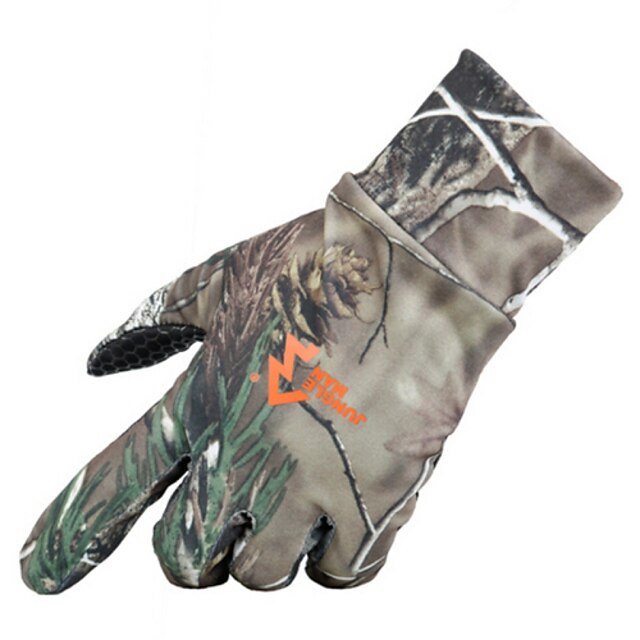  anti-slirning polyster handskar för jakt / fiske / utomhus