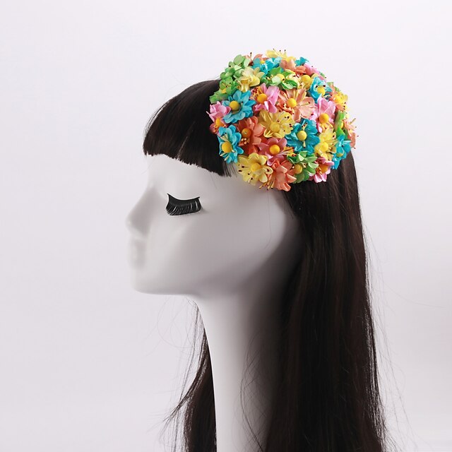  Women's / Flower Girl's Fabric Headpiece-Wedding / Special Occasion / Casual Flowers 1 Piece