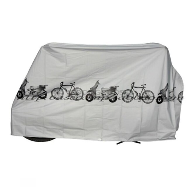  Bike Cover for 2 or 3 Bikes Outdoor Waterproof Bicycle Covers Rain Sun UV Dust Windproof with Velcro for Mountain Road Electric Bike Heavy Duty Bikes Grey
