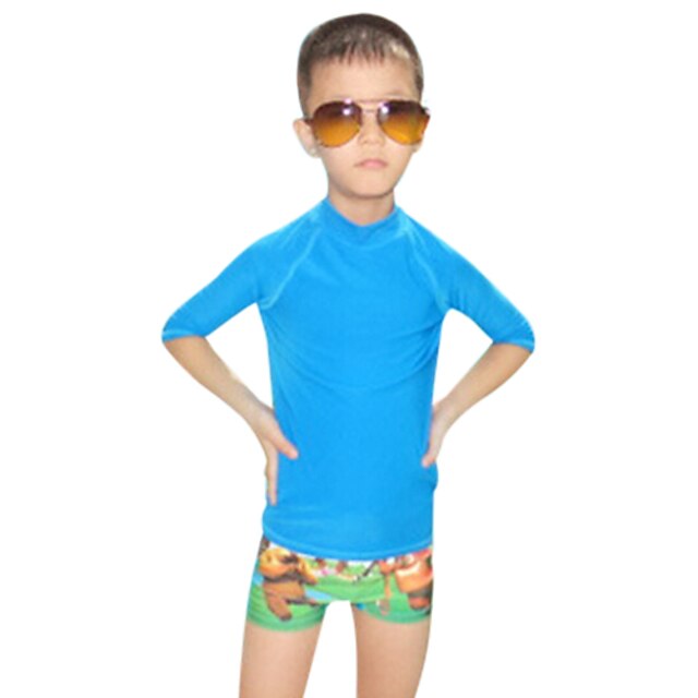  SBART Tätsittande dykardräkt UV Solskydd UV-Resistent Chinlon Långärmad Badkläder Standkläder Badkläder Dykardräkter Hudsjukdomsvakt Simmning Dykning Surfing / Barn / Vinter