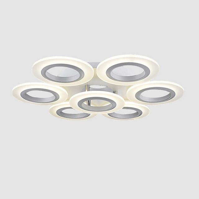  3-luz Montagem do Fluxo Luz Ambiente Acrílico Acrílico LED 90-240V Amarelo / Branco Lâmpada Incluída