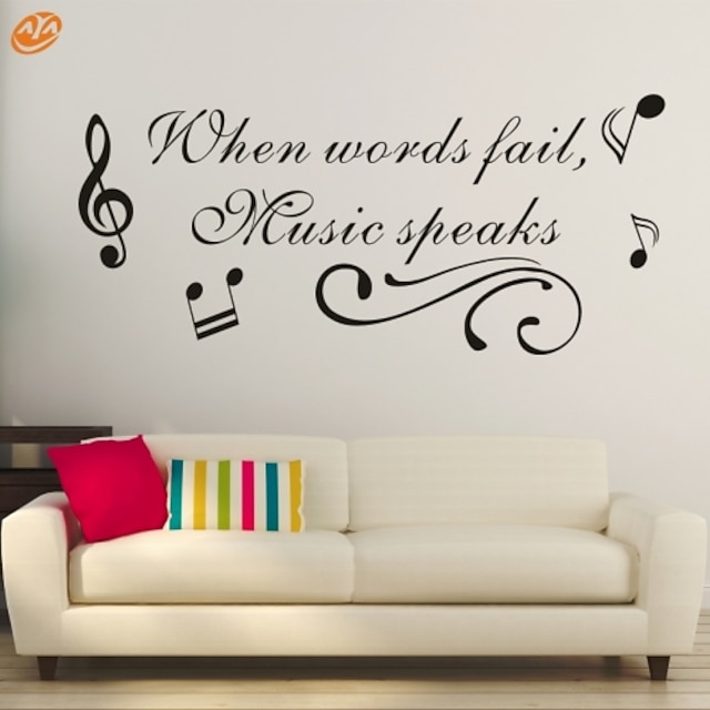  Abstrakti Romantiikka Muoti Words & Quotes Fantasy Wall Tarrat Words & Quotes Wall Stickers Koriste-seinätarrat, Vinyyli Kodinsisustus