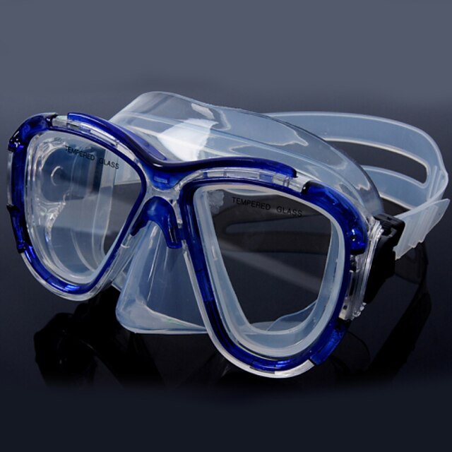  Diving Masks Two-Window Unisex PVC Blue
