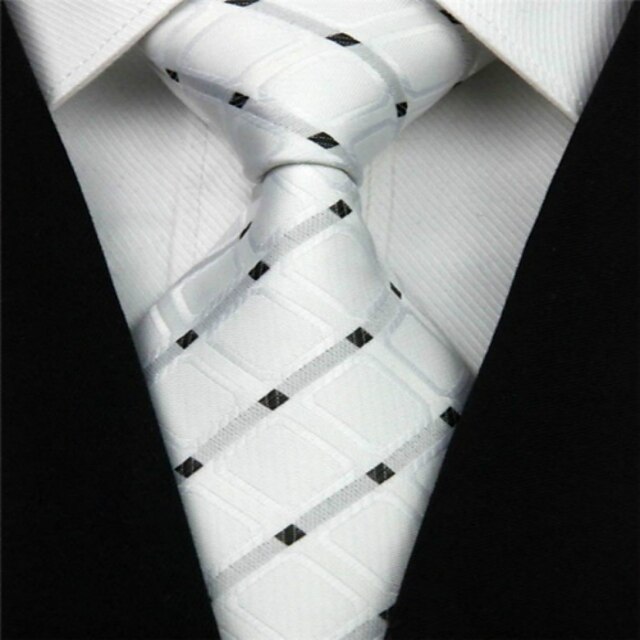  男性用 スタイリッシュ ぜいたく / グリッド / クラシック 創造的 ネクタイ