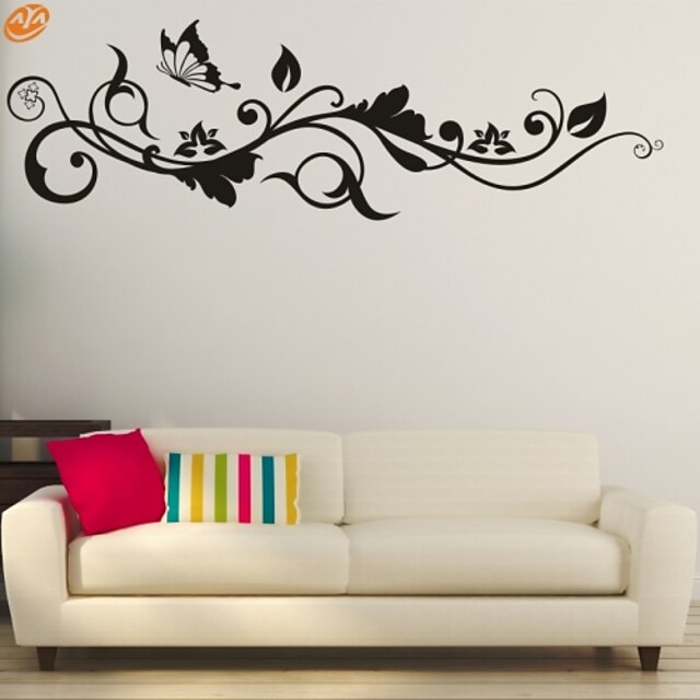  Wall Decal Decorative Wall Stickers - Plane Wall Stickers Romance Fashion Florals Removable