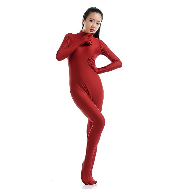  Zentai Suits Catsuit Skin Suit Ninja Adults' Spandex Lycra Cosplay Costumes Sex Men's Women's Solid Colored Halloween / Leotard / Onesie
