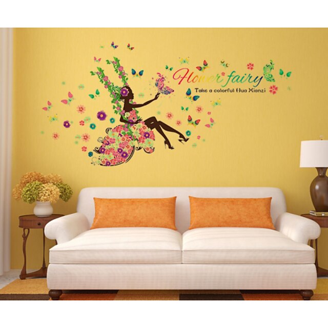  Decorative Wall Stickers - People Wall Stickers Still Life / Florals Living Room / Bedroom / Bathroom
