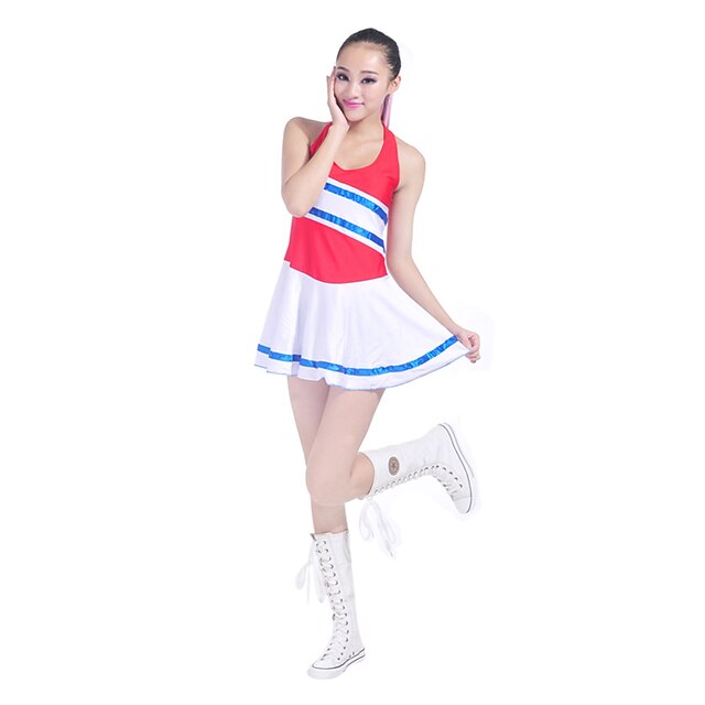  Zullen we cheerleader kostuums outfits vrouwen prestatie / training katoen / polyester mouwloze natuurlijke 75cm