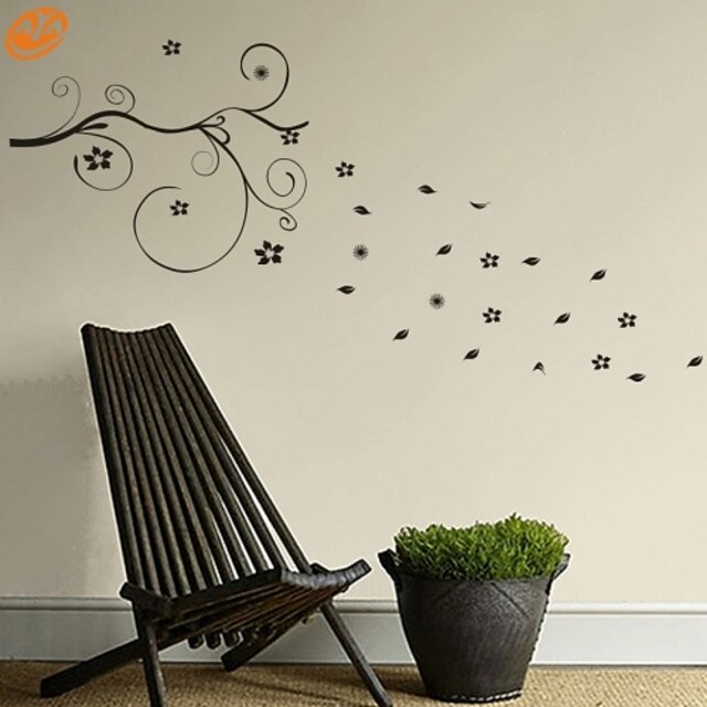  Wall Decal Decorative Wall Stickers - Plane Wall Stickers Romance Fashion Florals Removable