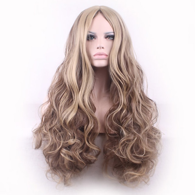  Synthetic Hair Wigs Wavy Capless Long