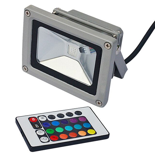  lm LED Προβολείς 1pcs leds Ενσωματωμένο LED Τηλεχειριζόμενο RGB 85-265V