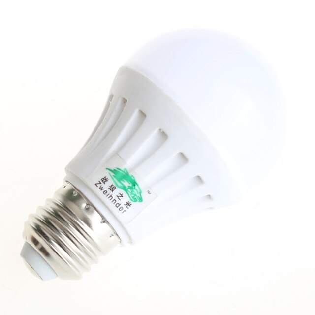  Zweihnder W339 E27 8W 700LM 3000-3500K / 5500-6000K 15x5730 SMD LEDs Warm White/ White Light Globe Bulb(AC 85-265V)