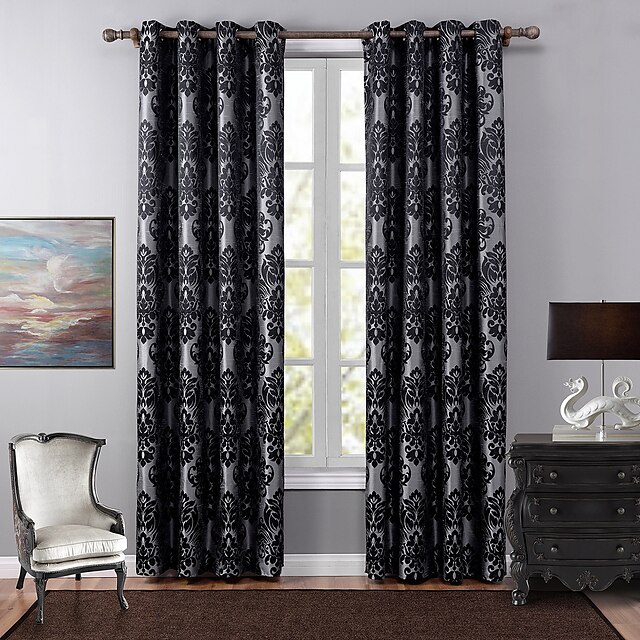  Europeu Cortinas Blackout Um Painel Sala de Estar   Curtains / Jacquard / Quarto