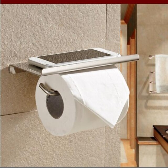  Toilet Paper Holder / Silver Stainless Steel /Contemporary