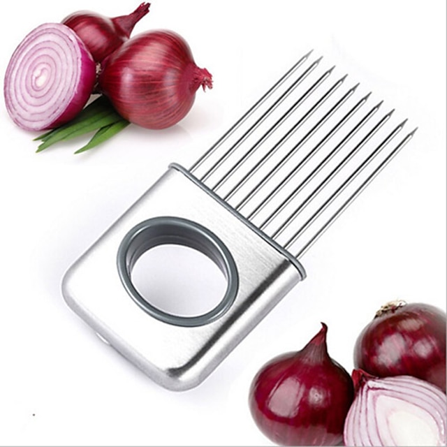  rustfrit stål løg skiver grøntsag værktøjer tomat skære kød hamstring gaffel
