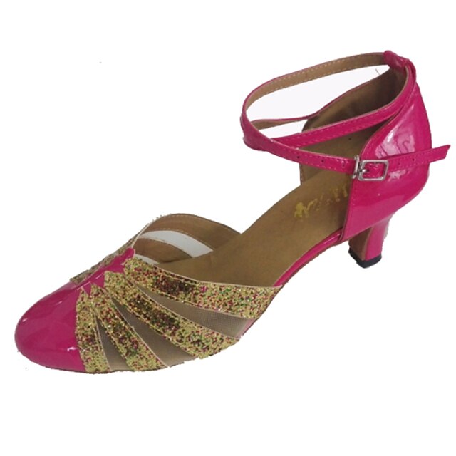  Mujer Zapatos de baile Zapatos de Baile Moderno Sandalia Tacón Personalizado Personalizables Amarillo / Fucsia / Brillantina / Interior / Rendimiento / Entrenamiento / Profesional