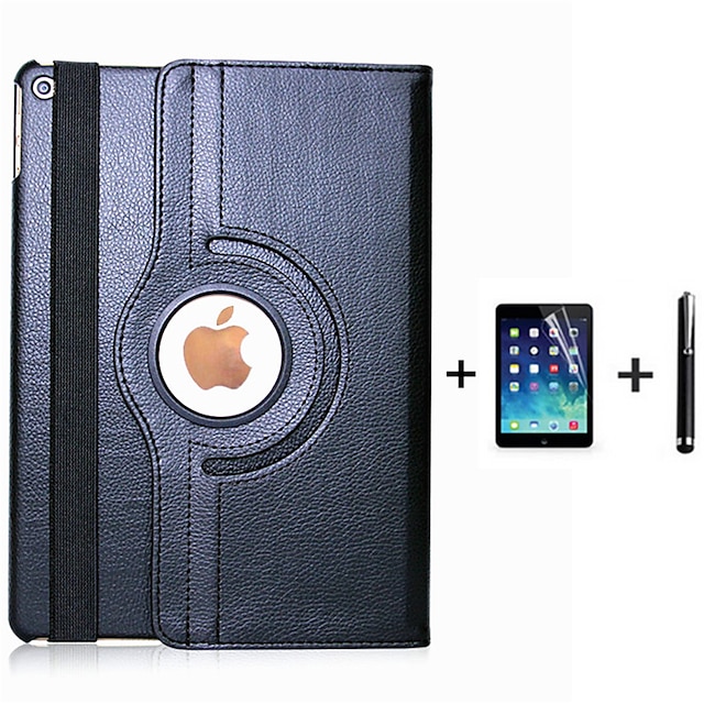 Per Apple iPad 2 & iPad 3 Cover Custodia Pelle Portafoglio Flip 360 rotazione PELLE CALZINO 
