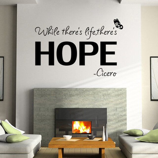 Words & Quotes Wall Stickers Plane Wall Stickers,vinyl 57*37.5cm