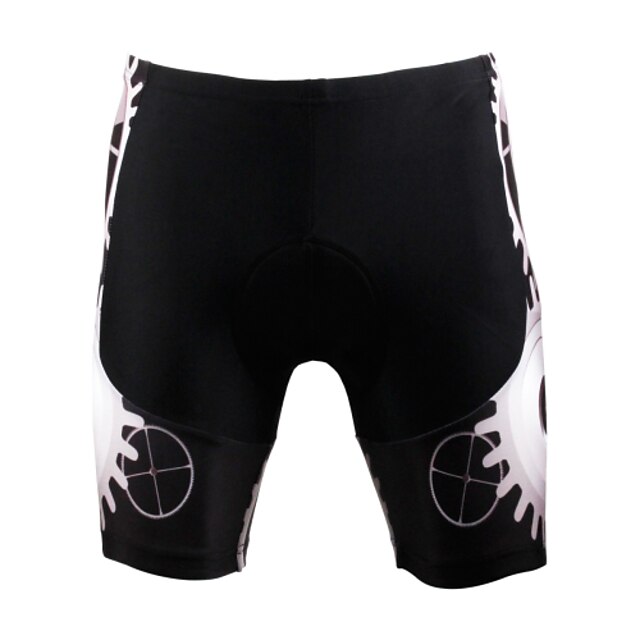  ILPALADINO Herren Radlerhose Fahrradhose Fahrradshorts Radhose kurz mit polster Fahhrad Kurze Hose Hosen Rennrad Sport Modisch Schwarz Windundurchlässig 3D-Pad Atmungsaktiv Lycra Bekleidung